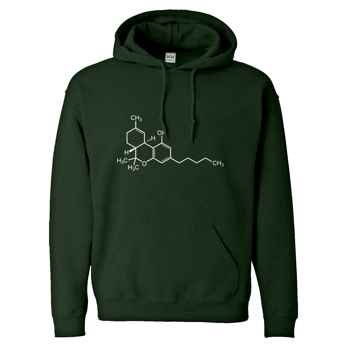 THC Molecule Unisex Adult Hoodie #3026 - Picture 8 of 9