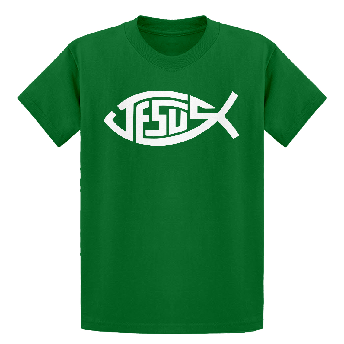 Youth Jesus Fish Short Sleeve Kids T-shirt #3062 - Picture 10 of 10