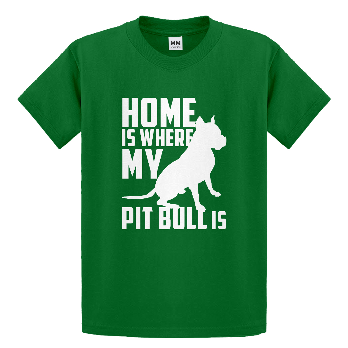 Youth Home is Where my Pit Bull is Short Sleeve Kids T-shirt #3156 - Picture 10 of 10