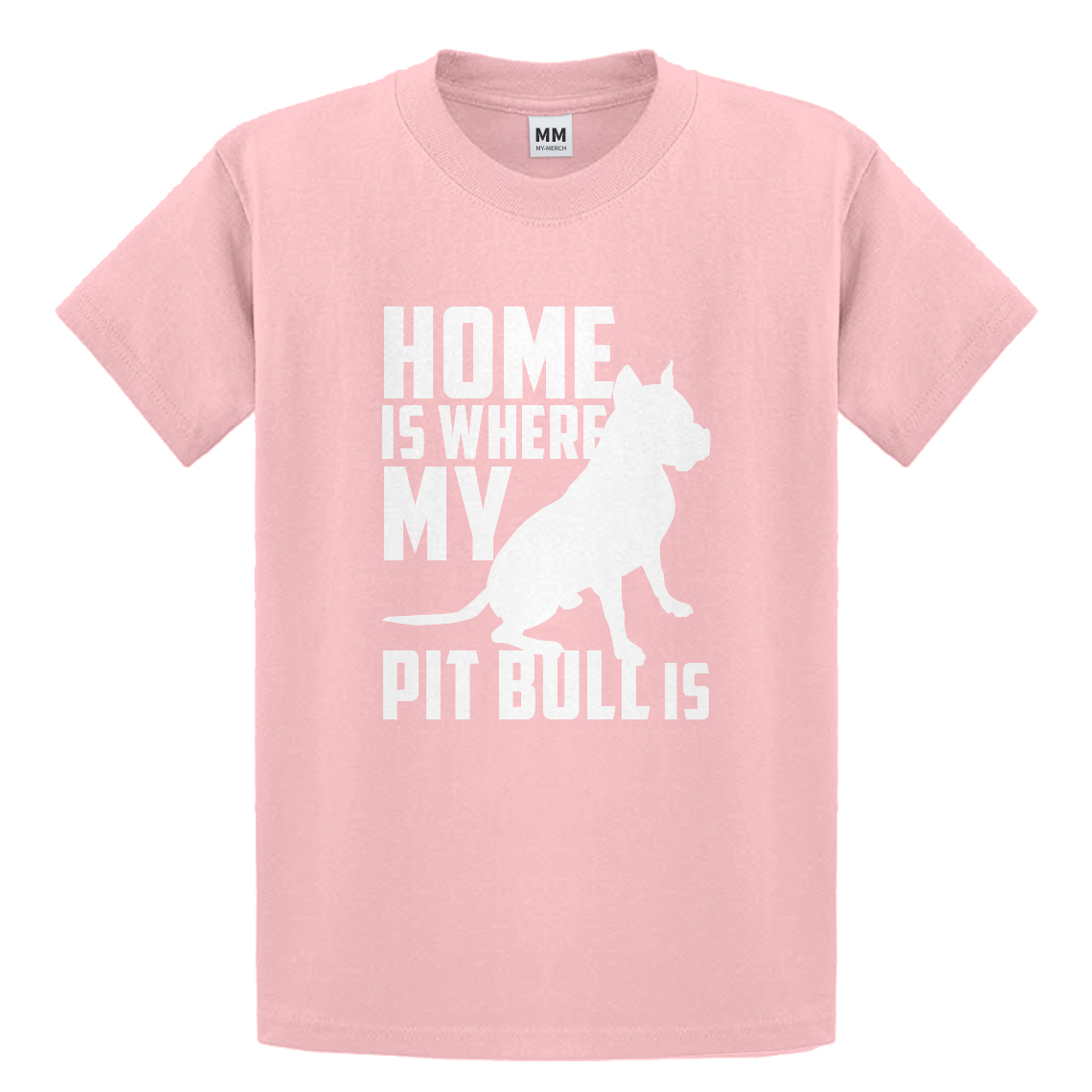 Youth Home is Where my Pit Bull is Short Sleeve Kids T-shirt #3156 - Picture 6 of 10