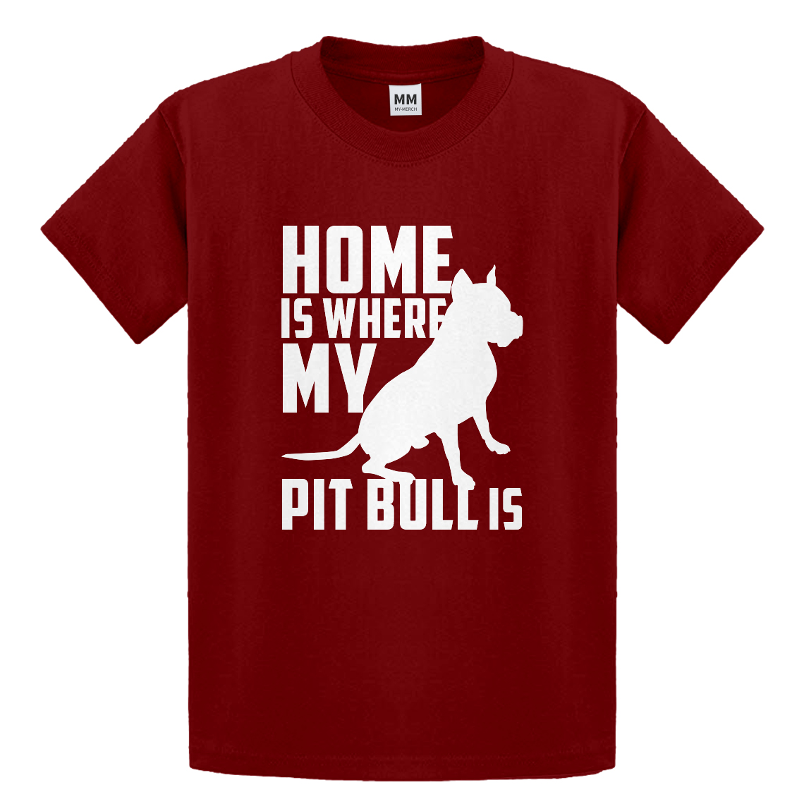 Youth Home is Where my Pit Bull is Short Sleeve Kids T-shirt #3156 - Picture 5 of 10