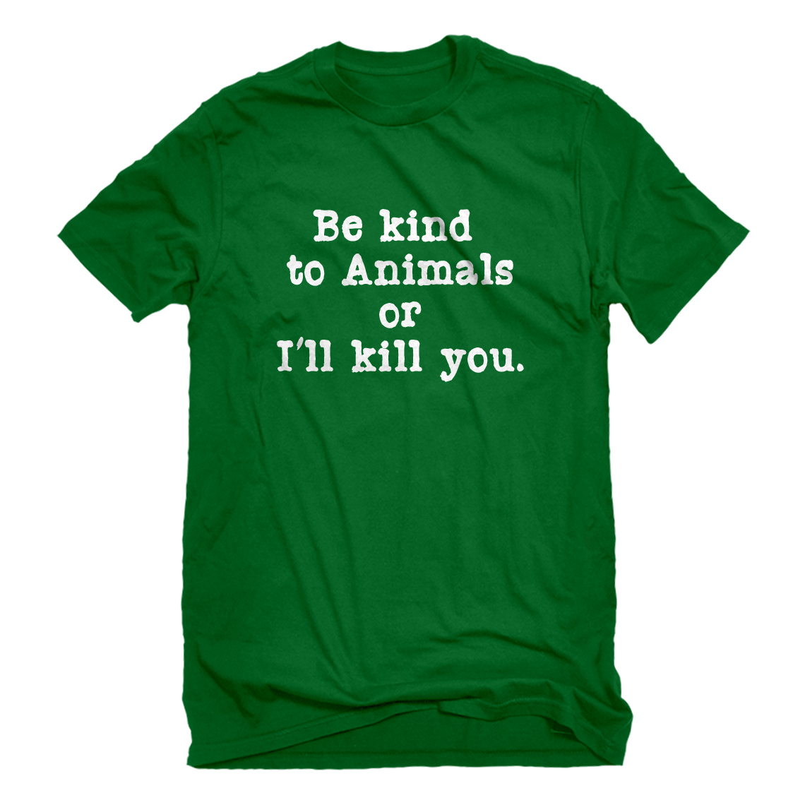 Mens Be Kind to Animals Short Sleeve T-shirt #3296 - Picture 9 of 9