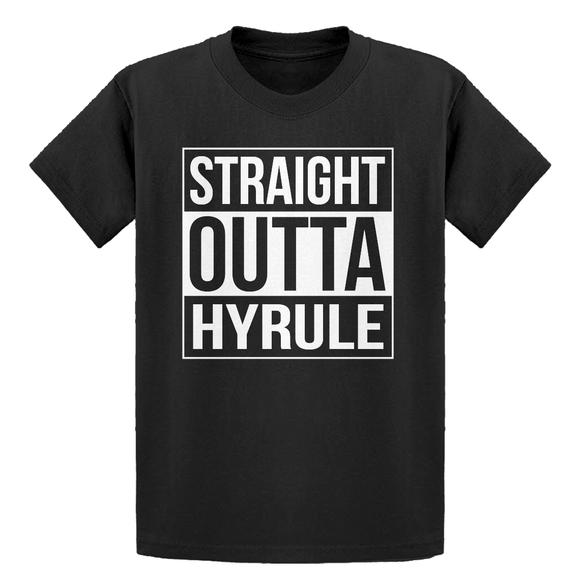 Straight Outta USA Wrestling Unisex Youths Short Sleeve T-Shirt Kids T-Shirt Tops Black