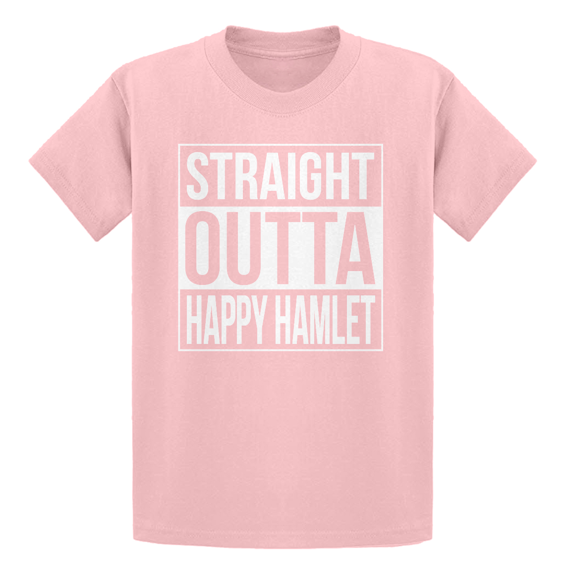 Youth Straight Outta Happy Hamlet Short Sleeve Kids T-shirt #3981 - Picture 6 of 10