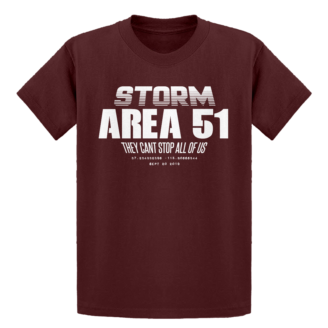 Red Kids T-Shirt 10-12 Storm Area 51 Shirts Youth Oof Youth L 