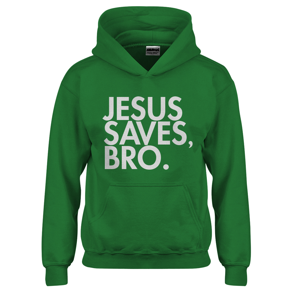 Jesus Saves Bro Youth Hoodie - Picture 10 of 10