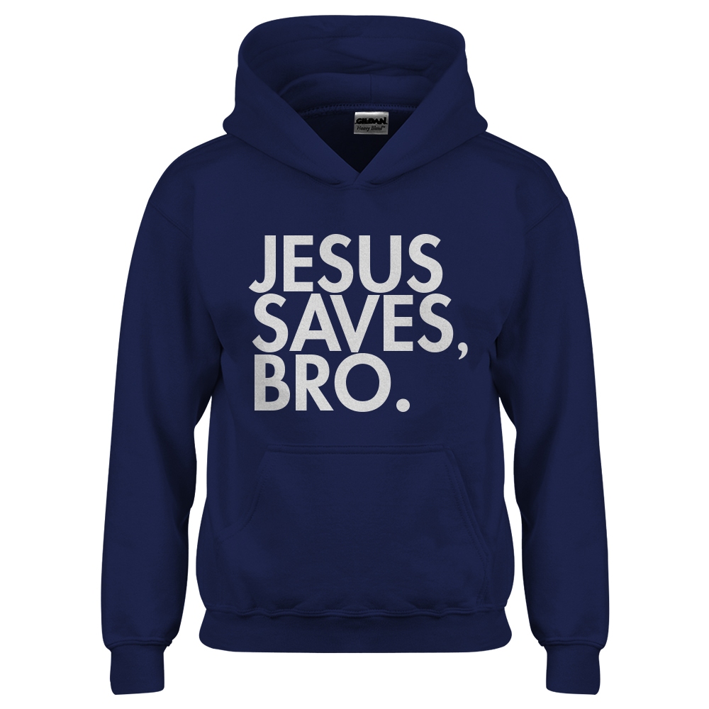 Jesus Saves Bro Youth Hoodie - Picture 7 of 10