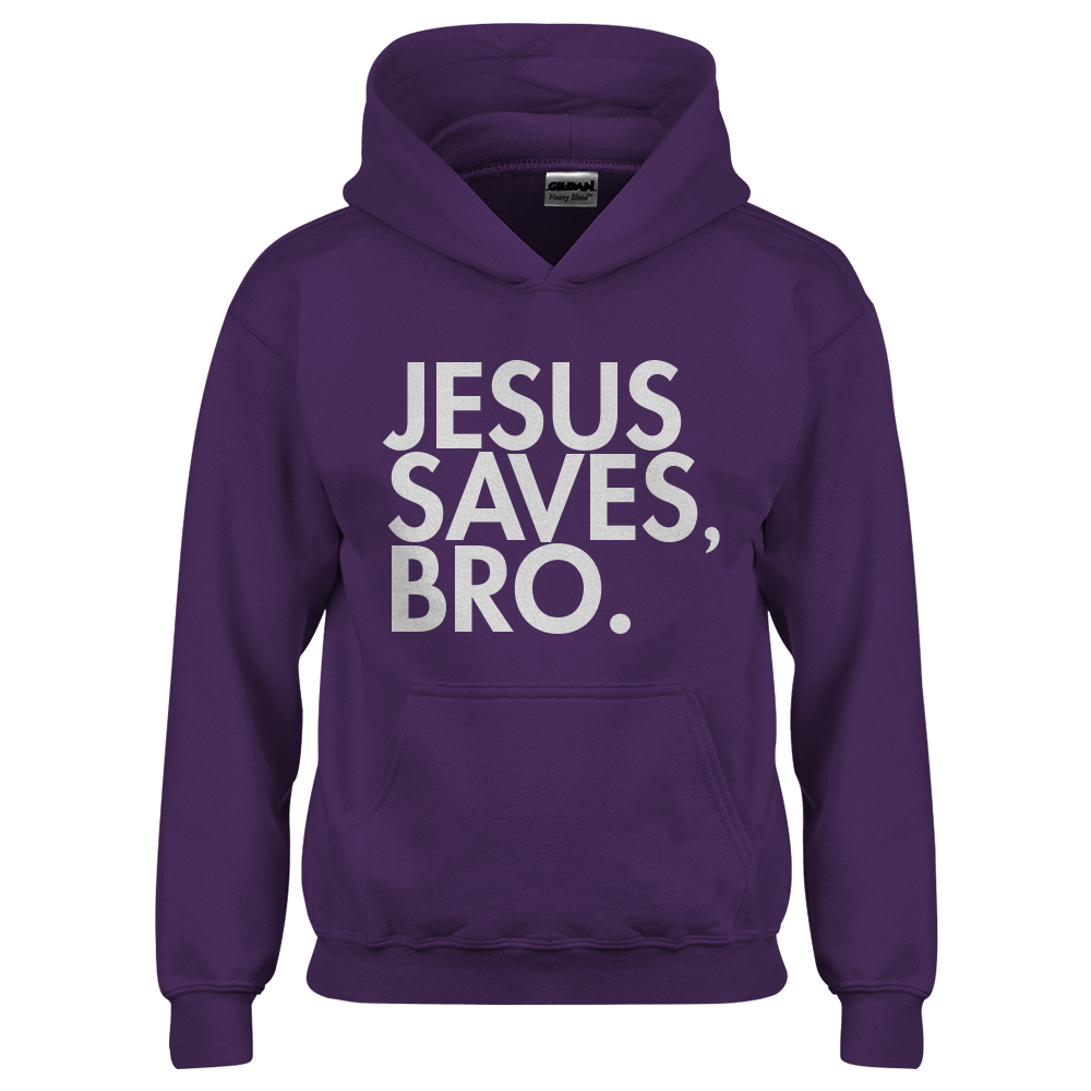 Jesus Saves Bro Youth Hoodie - Picture 9 of 10