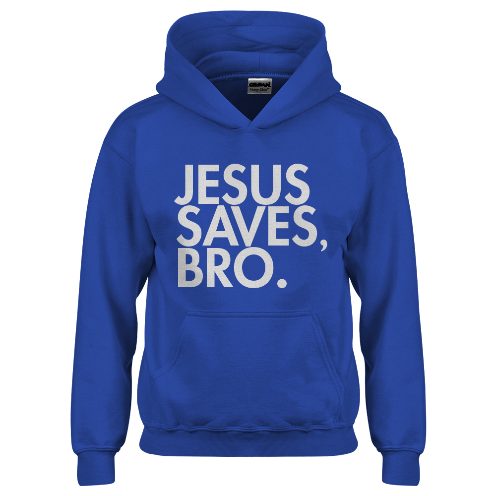 Jesus Saves Bro Youth Hoodie - Picture 8 of 10