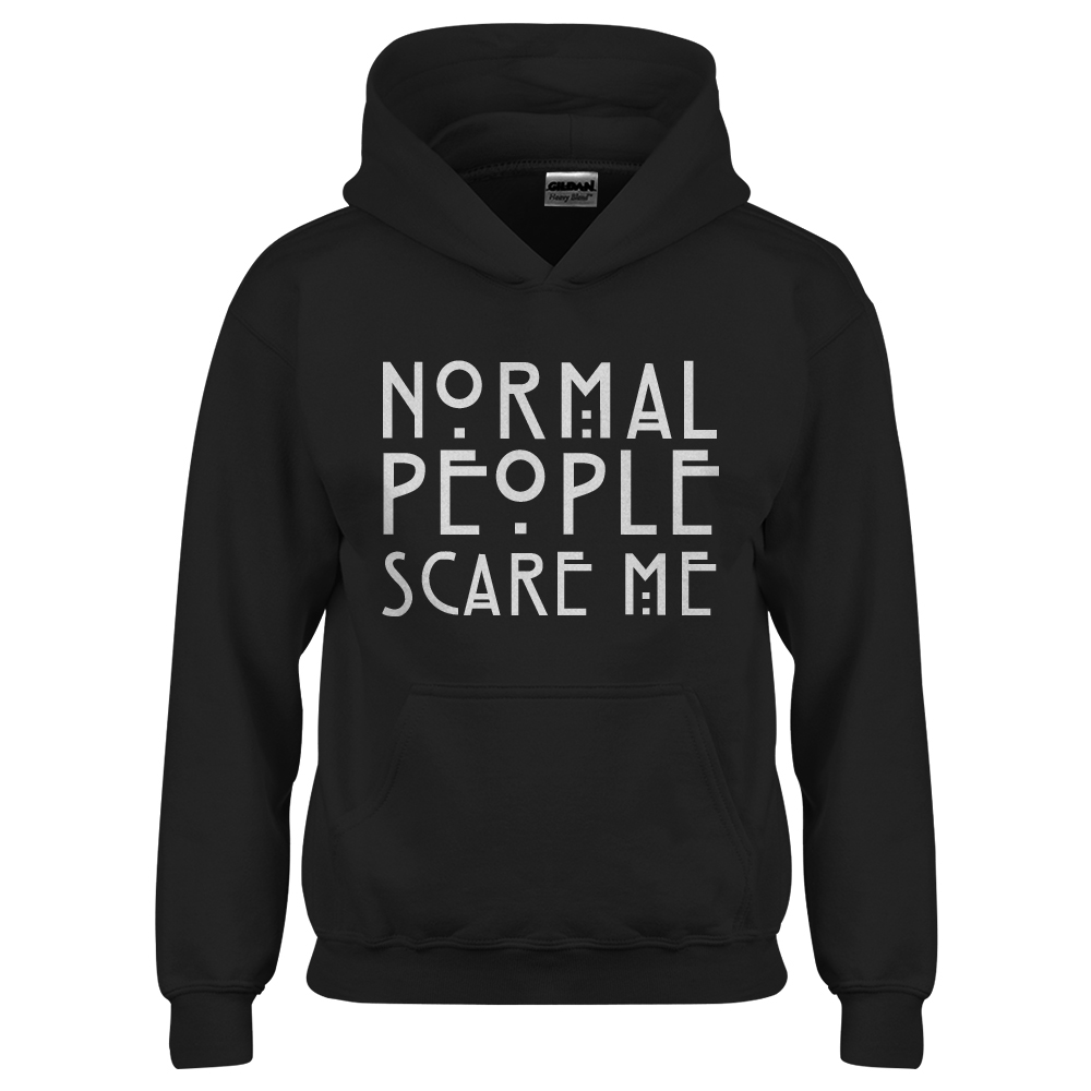 Normal People Scare Me Youth Hoodie - Picture 2 of 10