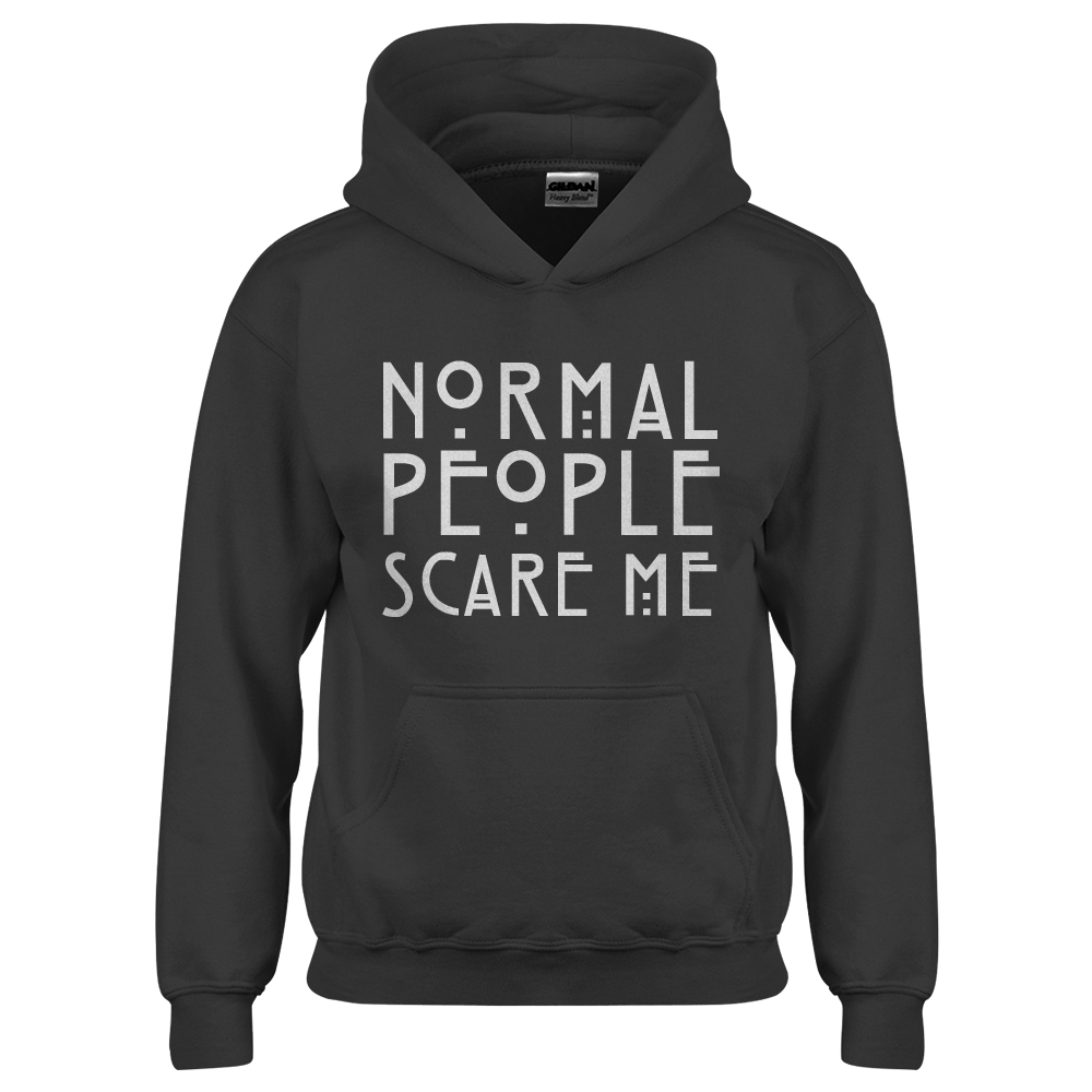 Normal People Scare Me Youth Hoodie - Picture 3 of 10