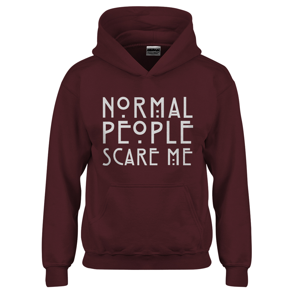 Normal People Scare Me Youth Hoodie - Picture 4 of 10