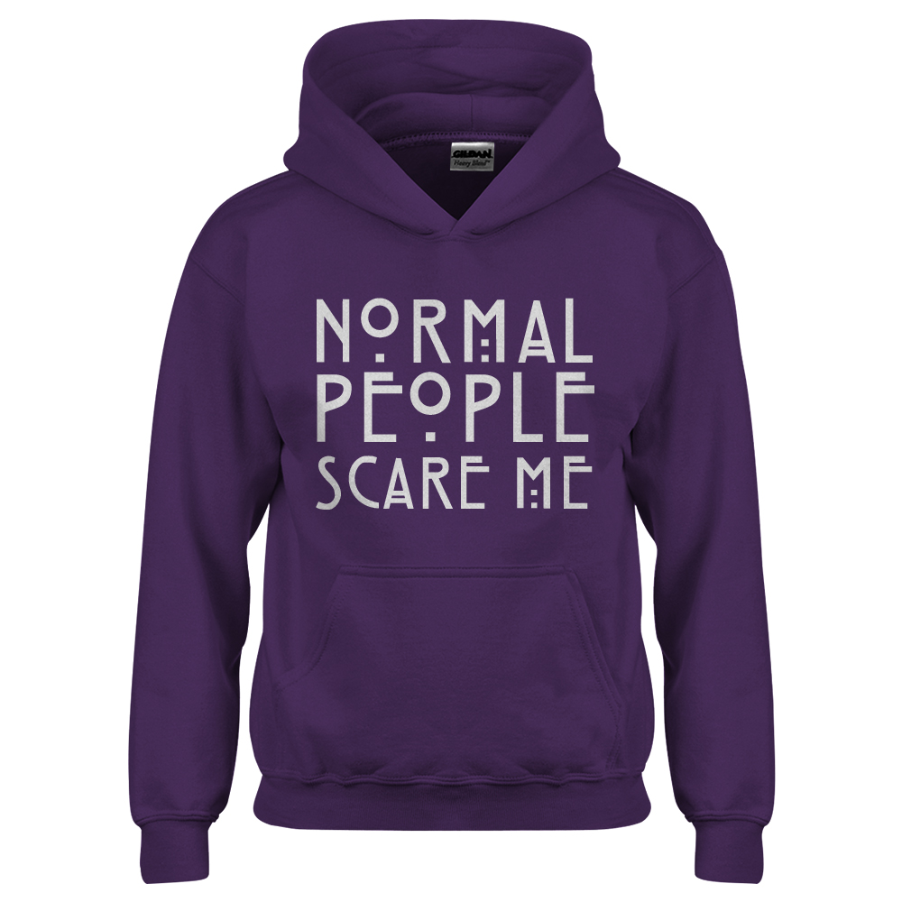 Normal People Scare Me Youth Hoodie - Picture 9 of 10