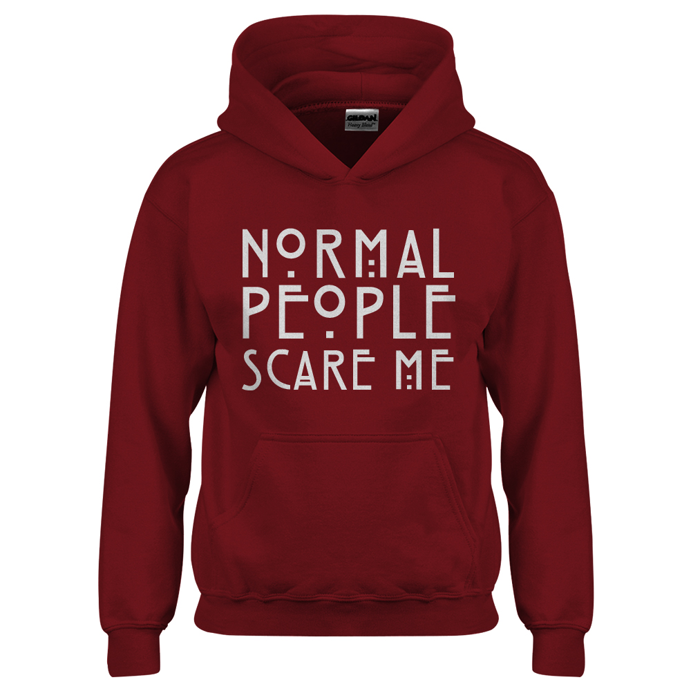Normal People Scare Me Youth Hoodie - Picture 5 of 10