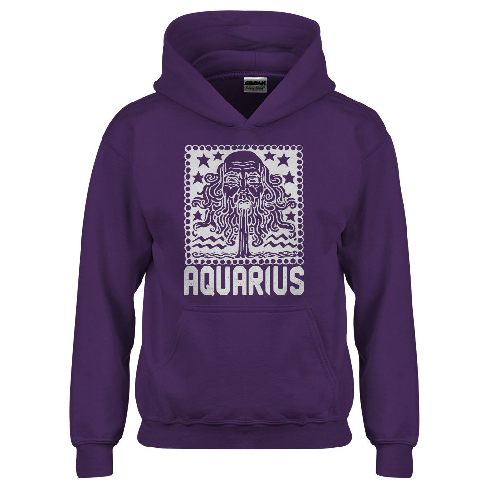 Aquarius Zodiac Astrology Youth Hoodie - Picture 9 of 10
