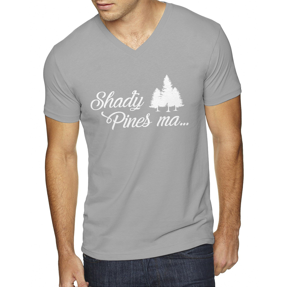 Womens Shady Pines Ma V-Neck T-shirt #3357 