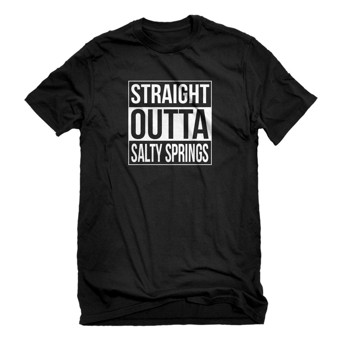 Mens Straight Outta Salty Springs Short Sleeve T-shirt #3361