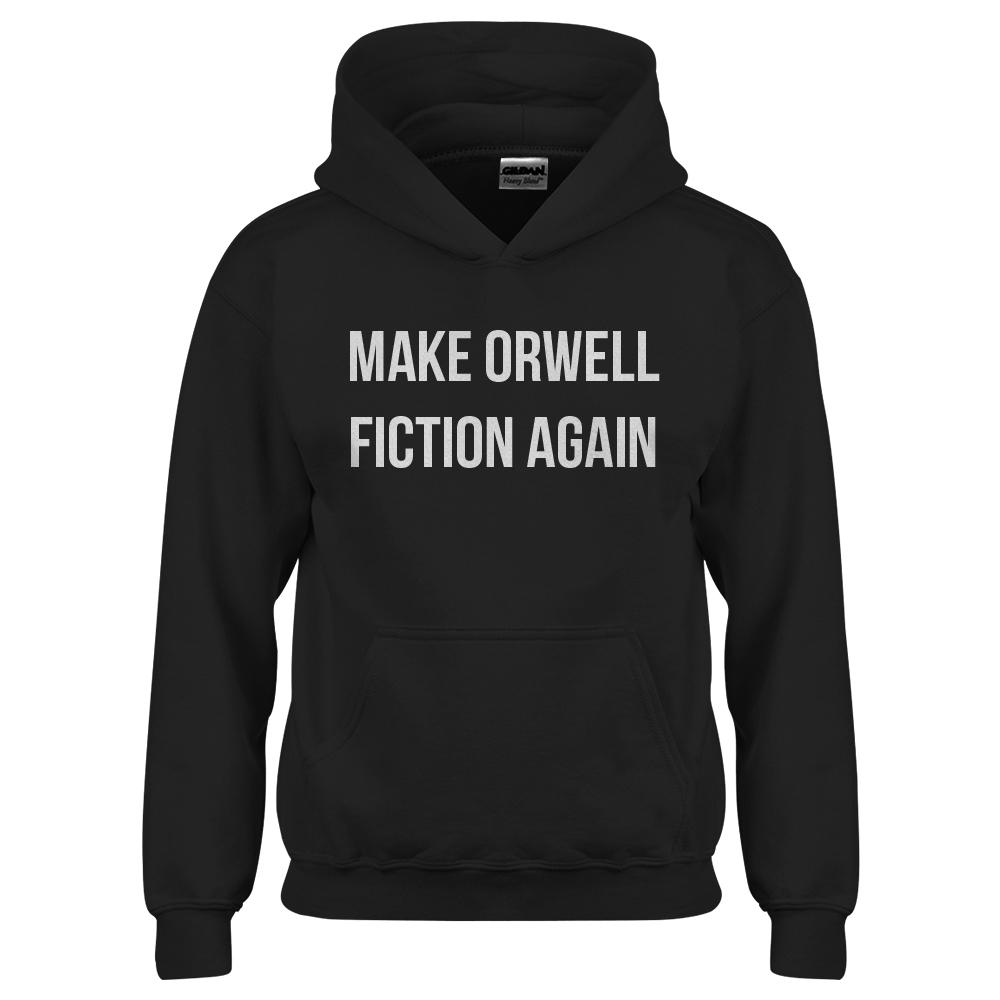 Make Orwell Fiction Again Youth Hoodie - Picture 2 of 10