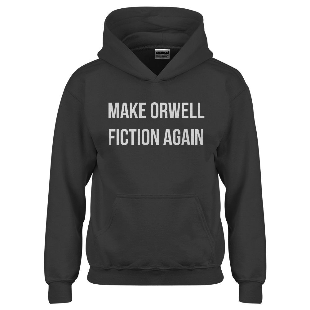 Make Orwell Fiction Again Youth Hoodie - Picture 3 of 10