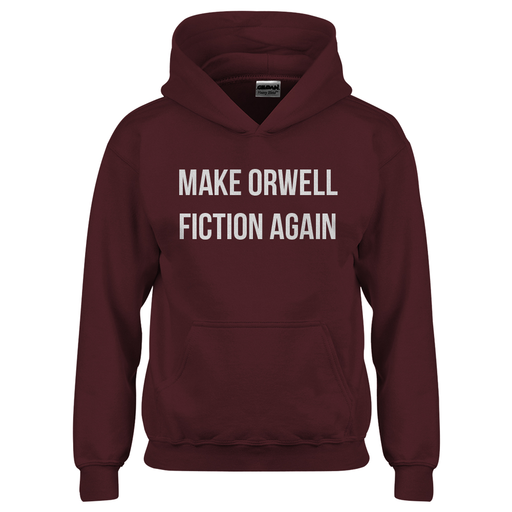 Make Orwell Fiction Again Youth Hoodie - Picture 4 of 10