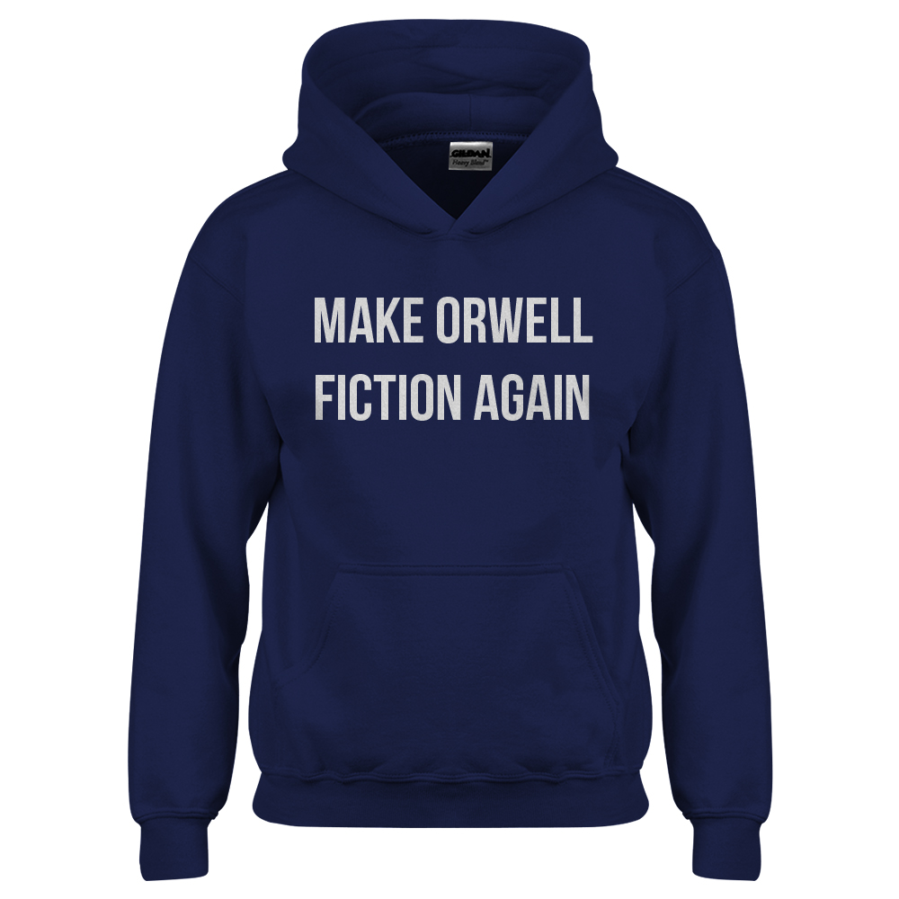 Make Orwell Fiction Again Youth Hoodie - Picture 7 of 10