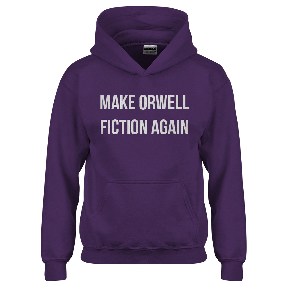 Make Orwell Fiction Again Youth Hoodie - Picture 9 of 10