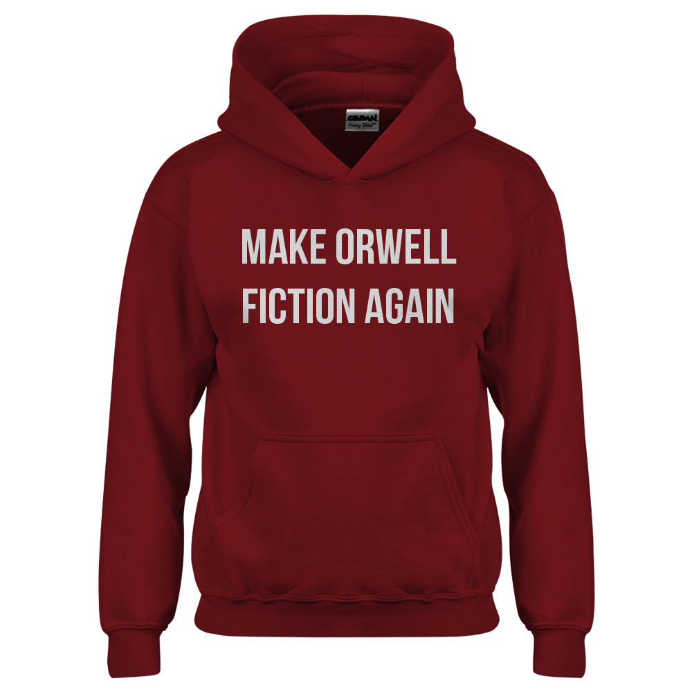 Make Orwell Fiction Again Youth Hoodie - Picture 5 of 10