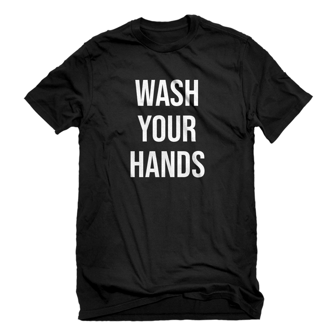 Mens WASH YOUR HANDS Short Sleeve T-shirt #4248