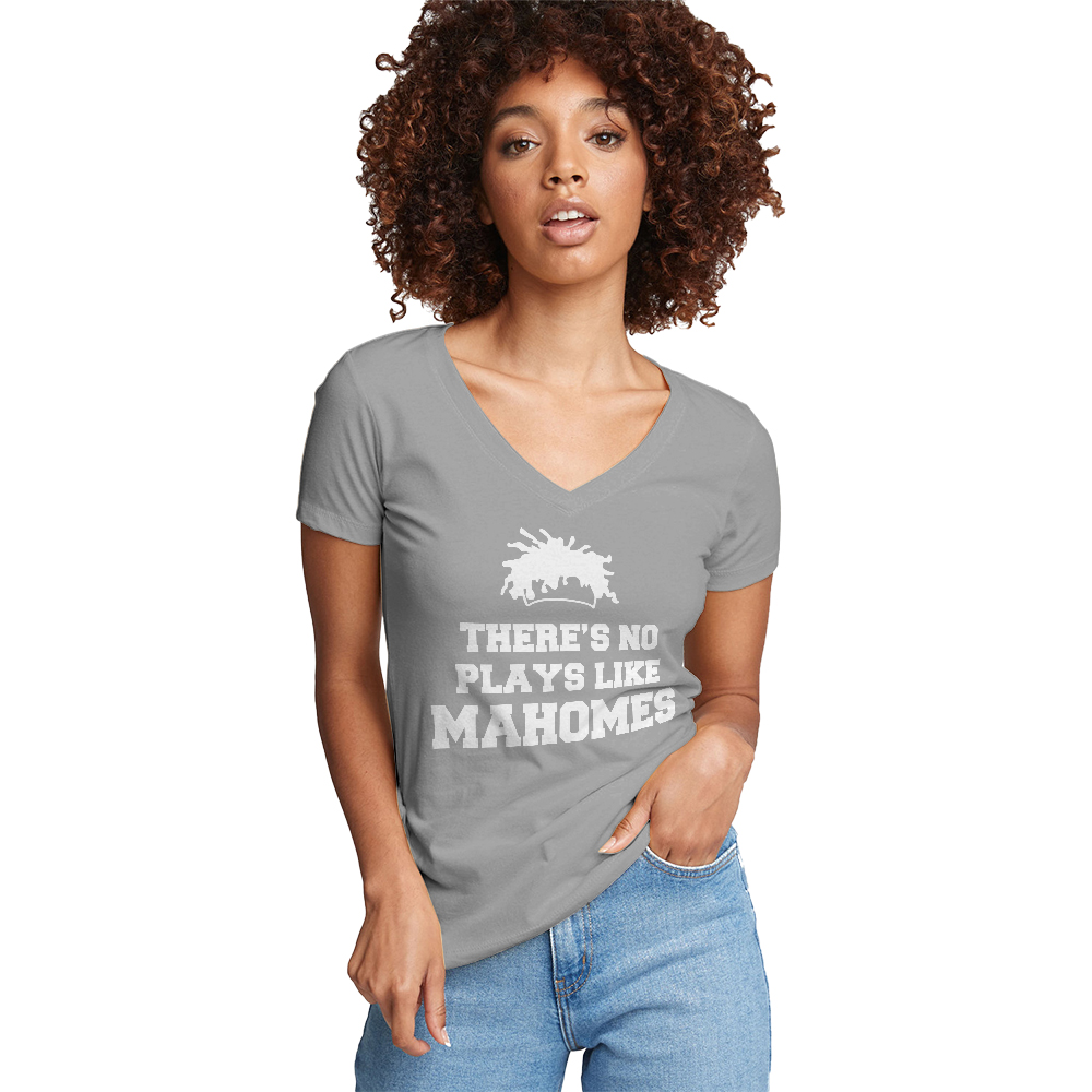 There's No Plays Like Mahomes womens vneck t-shirt