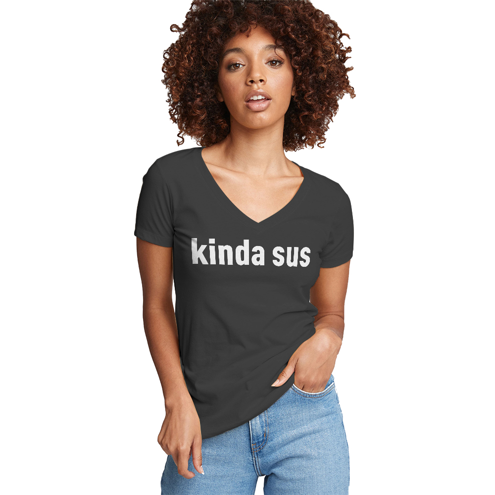 Kinda sus womens vneck t-shirt | eBay